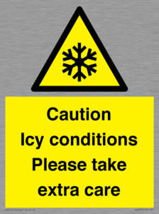 Caution Icy conditions please take extra care